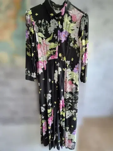 ZARA woman 꽃무늬 롱 셔츠 원피스 롱 스커트 S