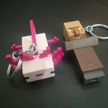 새상품급 Minecraft 캐릭터 키링 세트 마인크래프트 마이카