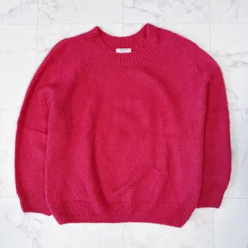 새상품급 ISLAND TIDES 모헤어 니트 핑크 영국제 스웨터