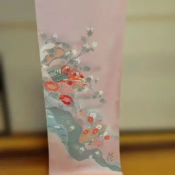 세련된 순수 실크 쓰케사게 기모노! 재고 처분 08