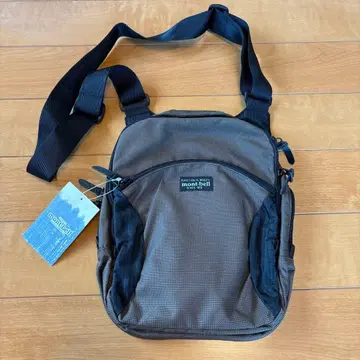 mont-bell 지퍼탑 숄더백-M 다크 브라운