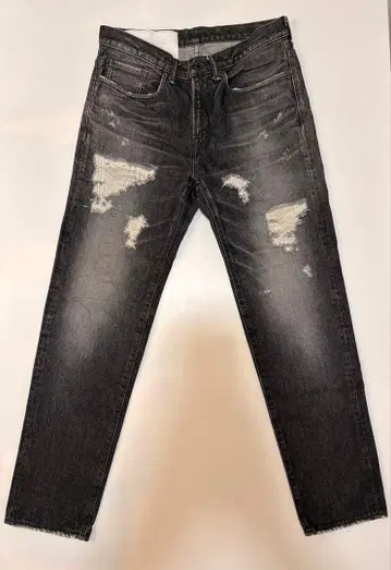 UNITED ARROWS & SONS 빈티지 가공 블랙 데님 S