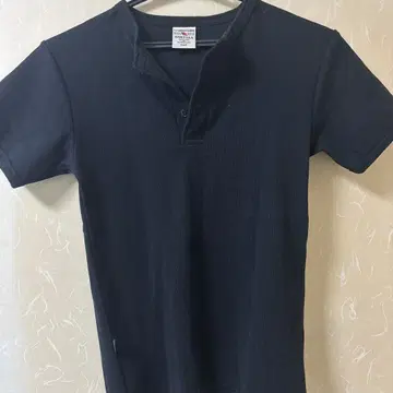 AVIREX U.S.A. 블랙 피케 셔츠 S 사이즈