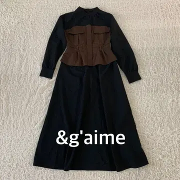 &g'aime 도킹 밀리터리 원피스