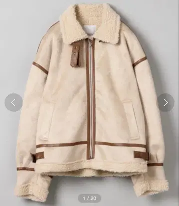 jeanasis b-3 보아 자켓 아이보리