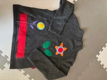 오레보레 브라 꽃무늬 니트