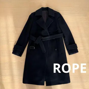 ROPE 로페 허리 벨트 포함 울 코트