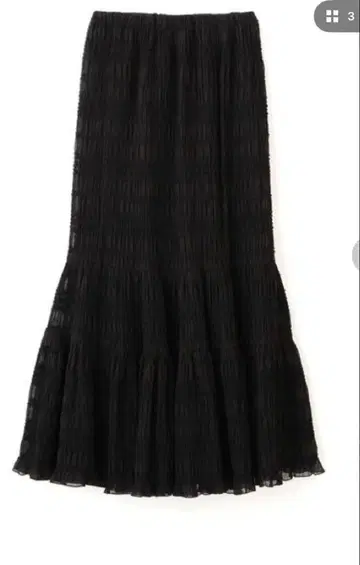 프로포션 바디 드레싱 셔링 절개 스커트 블랙 PS