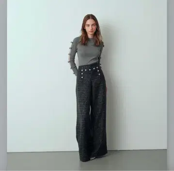 [ 금일 한정 ] cygne 시뉴 트위드 마린 팬츠 cedric 0