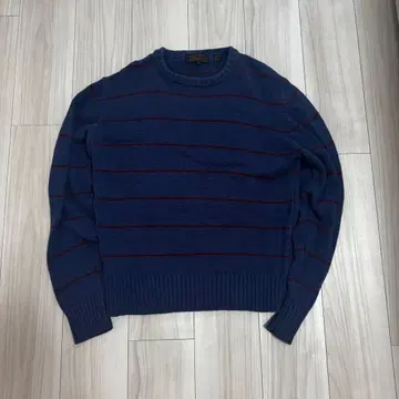 80s Eddie Bauer 코튼 니트 보더