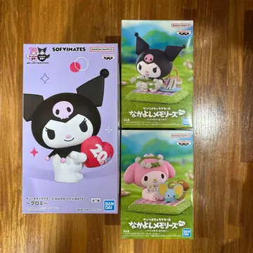 산리오 캐릭터즈 마이멜로디 쿠로미 피규어 세트