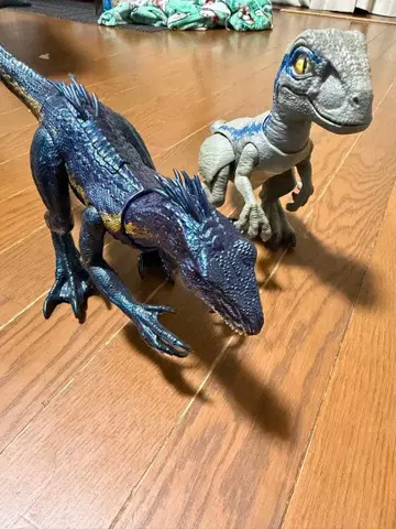 공룡 피규어 랩터 2체 세트