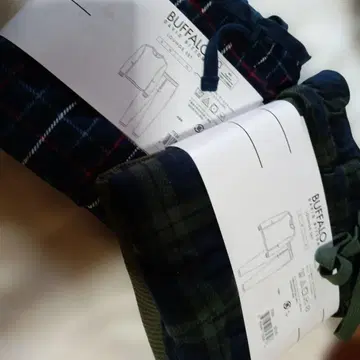 미사용 BUFFALO DAVID BITTON 파자마 상&하 2장 세트