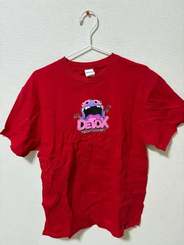 DETOX ONE OK ROCK 티셔츠 빨간색
