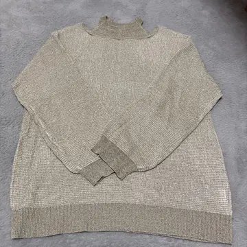 라메 니트 스웨터