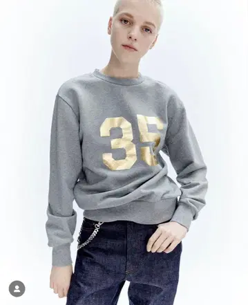 [새상품급] A.P.C. 트레이닝복 맨투맨 그레이 35주년 디자인