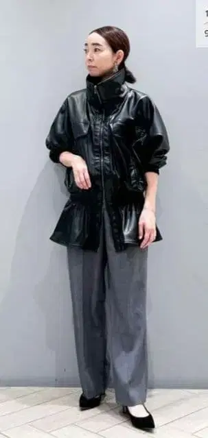 TAKASHI IKEDA x VERMEIL 블루종 가죽 자켓