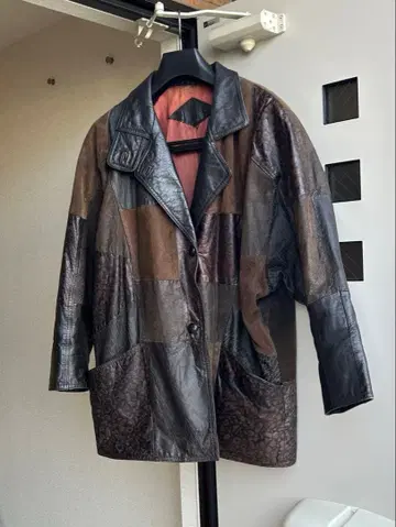 90s Euro vintage leather jacket