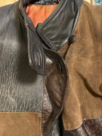 90s Euro vintage leather jacket
