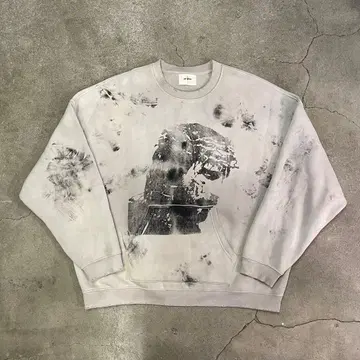 HELL SYSTEM Washed Spray Dyed Sweatshirt