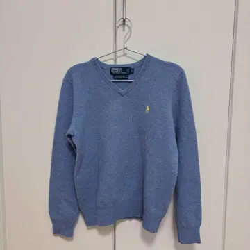 Polo 니트 구제 의류 블루