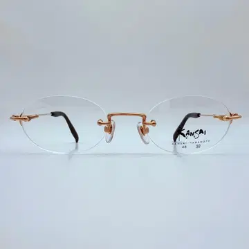 KANSAI 안경 프레임 무테 골드 야마모토 간사이 HOYA 일본제