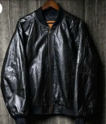 PABLO VINCI 레더 봄버 재킷 M 사이즈