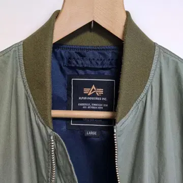 ALPHA INDUSTRIES MA-1 자켓 L 사이즈 올리브 그린