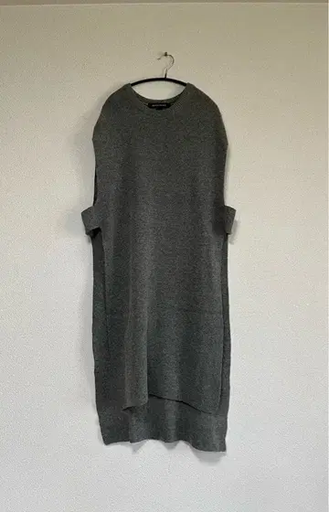 미즈이로 인드 mizuiro-ind 니트 베스트 원피스 새상품급 그레이