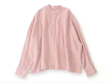 네스트로브 라미린넨 기모 밴드 카라 셔츠