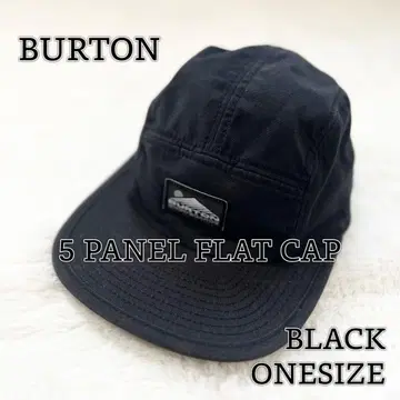 [ BURTON ] SNOWBOARD 5패널 플랫 캡 BK