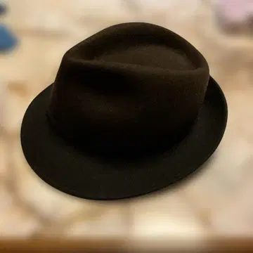 울 펠트 햇 다크 브라운