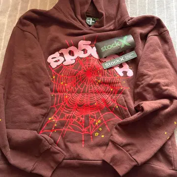 sp5der brown hoodie