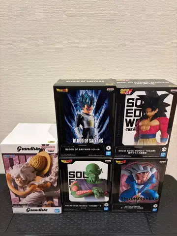 피규어 묶음 판매 5체 드래곤볼, 원피스