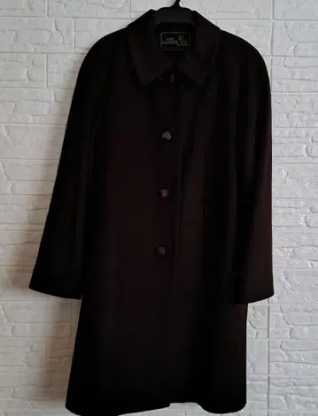 퓨어 캐시미어 다크 브라운 코트