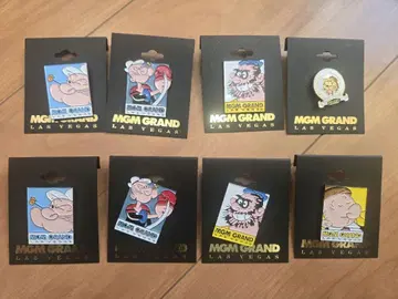 MGM 그랜드 뽀빠이 핀 배지 세트 8개