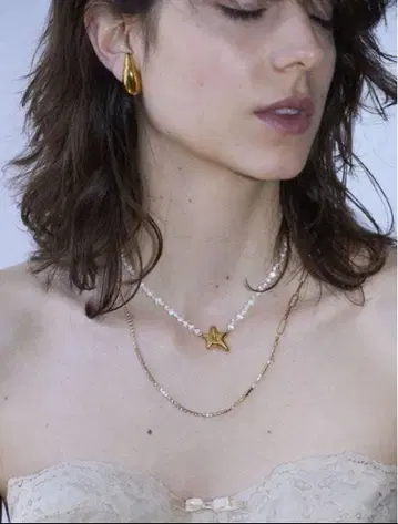 [ knowhow ] 새상품 Crystal Clip 목걸이 남녀 공용