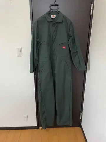 Dickies 오버롤 작업복 올리브 그린