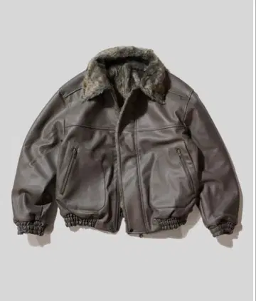 Camphorwood 인조 가죽 퍼 2way 리버서블 플라이트 자켓