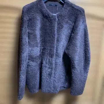 저널 스탠다드 모헤어 브라운 가디건 새상품 2025AW