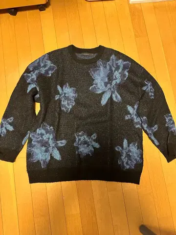 RAGEBLUE 플라워 패턴 니트 스웨터