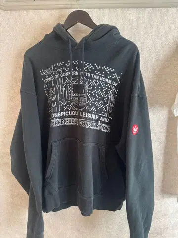 CAVEMPT 프린트 후드티