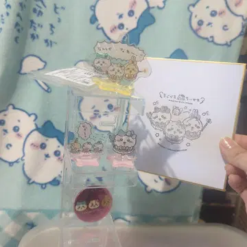 마법소녀 치이카와 홀로그램 아크릴 스탠드 키링 캔뱃지