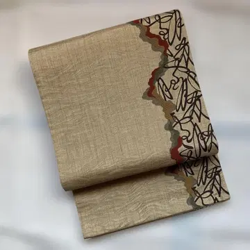 후쿠로 오비 캐주얼 오비 베이지 리버서블