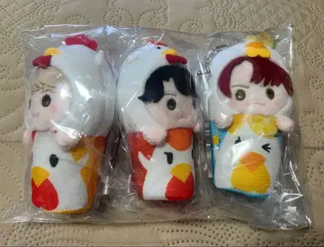 미세스 그린애플 ! 카라아게쿤 봉제 인형 키체인 3종 세트