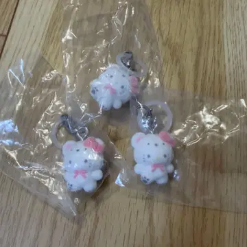 산리오 메지루시 액세서리 포근포근 스노우 키티 3개 세트