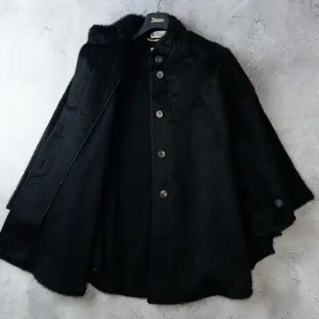 최고급 AGNONA 아그노나 알파카 울 케이프 코트 42 (XL)