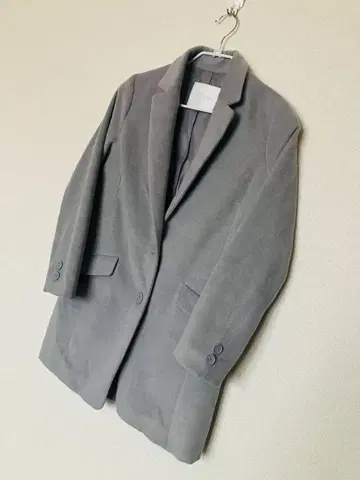 CECIL McBEE 그레이 체스터 코트