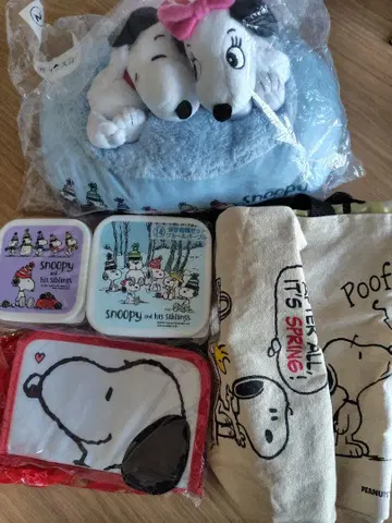 스누피 티슈 커버, 컨테이너 기타 묶음 판매 프로필 읽어주세요