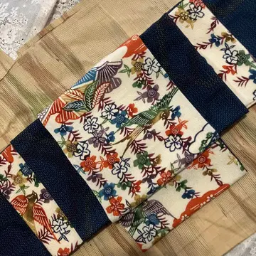 카르타 매듭 완성 오비 순수 실크 오시마 명주 x 홍형 패턴 리메이크